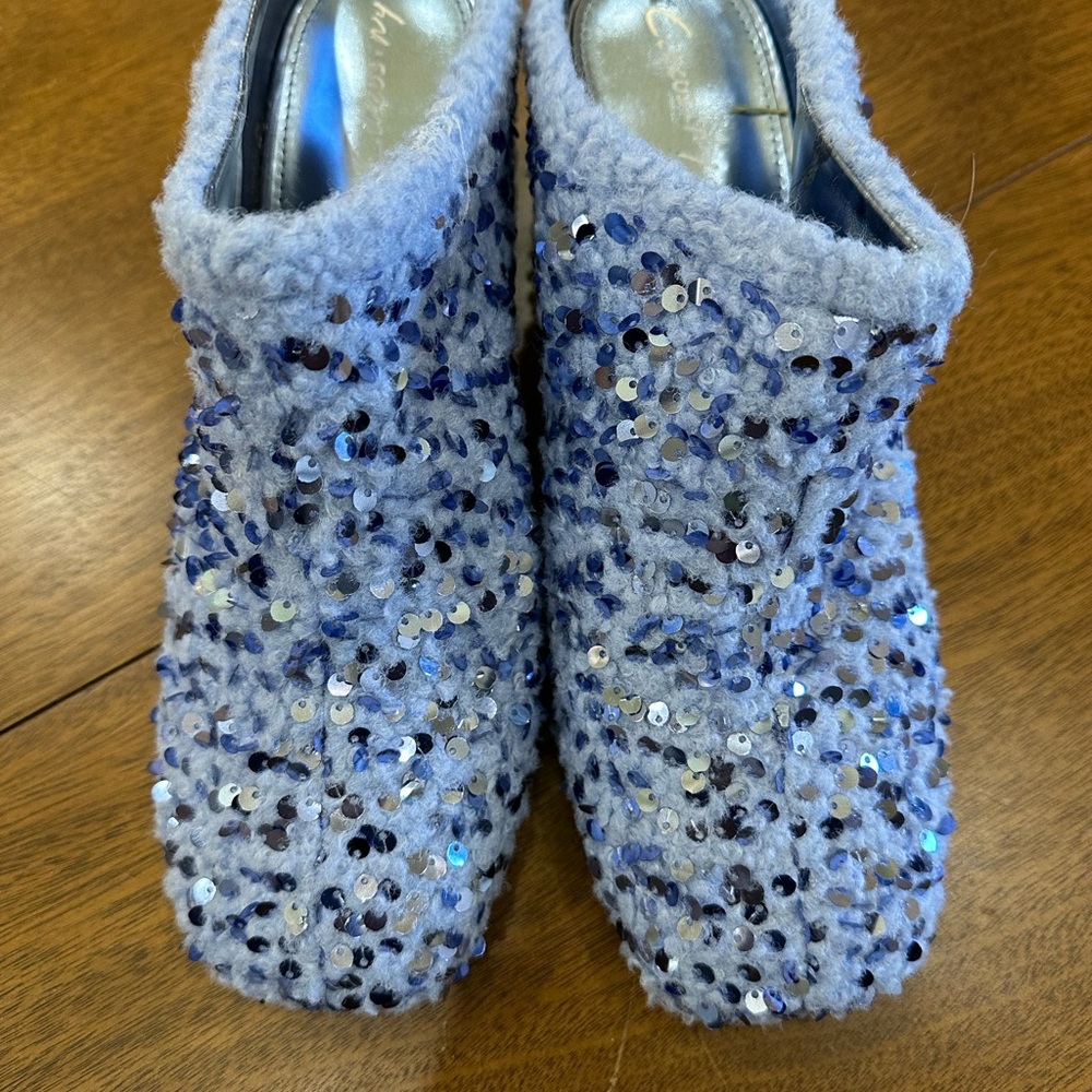 Circus by Sam Edelman Blue Sequin Mules